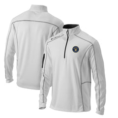 Milwaukee Brewers Omni-Wick Shotgun Quarter-Zip Pullover Top White | Columbia