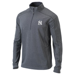 New York Yankees Omni-Wick Shotgun Quarter-Zip Pullover Top Heather Gray | Columbia