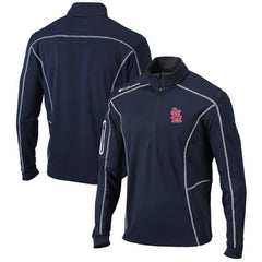 St. Louis Cardinals Omni-Wick Shotgun Quarter-Zip Pullover Top Navy | Columbia