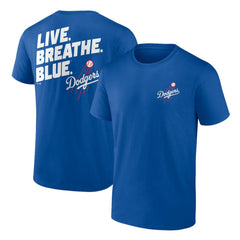 Los Angeles Dodgers Hometown Collection Live Breathe T-Shirt Royal
