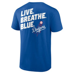 Los Angeles Dodgers Hometown Collection Live Breathe T-Shirt Royal