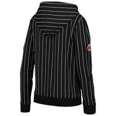 San Francisco Giants Women's Pinstripe Tri-Blend Full-Zip Jacket Black | New Era
