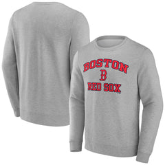 Boston Red Sox Heart & Soul Pullover Sweatshirt Heather Gray
