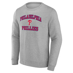Philadelphia Phillies Heart & Soul Pullover Sweatshirt Heather Gray
