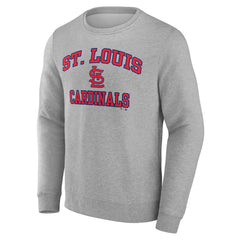 St. Louis Cardinals Heart & Soul Pullover Sweatshirt Heather Gray