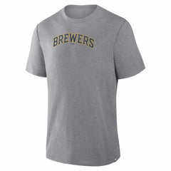 Milwaukee Brewers Play Tribute Tri-Blend T-Shirt Heather Gray