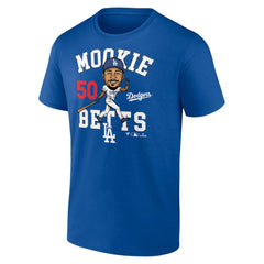 Mookie Betts Los Angeles Dodgers Caricature T-Shirt Royal