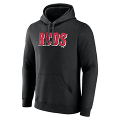 Cincinnati Reds Official Wordmark Pullover Hoodie Black