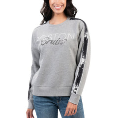 Boston Bruins G-III 4Her by Carl Banks Women's Penalty Box Pullover Sweatshirt Gray