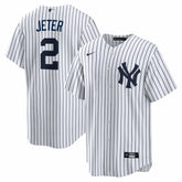 Derek Jeter New York Yankees Home Retired Player Replica Jersey - White