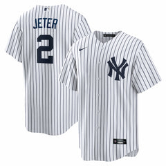 Derek Jeter New York Yankees Home Retired Player Replica Jersey - White