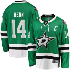 Jamie Benn Dallas Stars Fanatics Captain Patch Home Breakaway Jersey Kelly Green