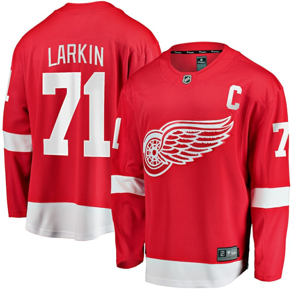 Dylan Larkin Detroit Red Wings Fanatics Branded Captain Home Breakaway Jersey Red