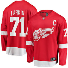 Dylan Larkin Detroit Red Wings Fanatics Branded Captain Home Breakaway Jersey Red