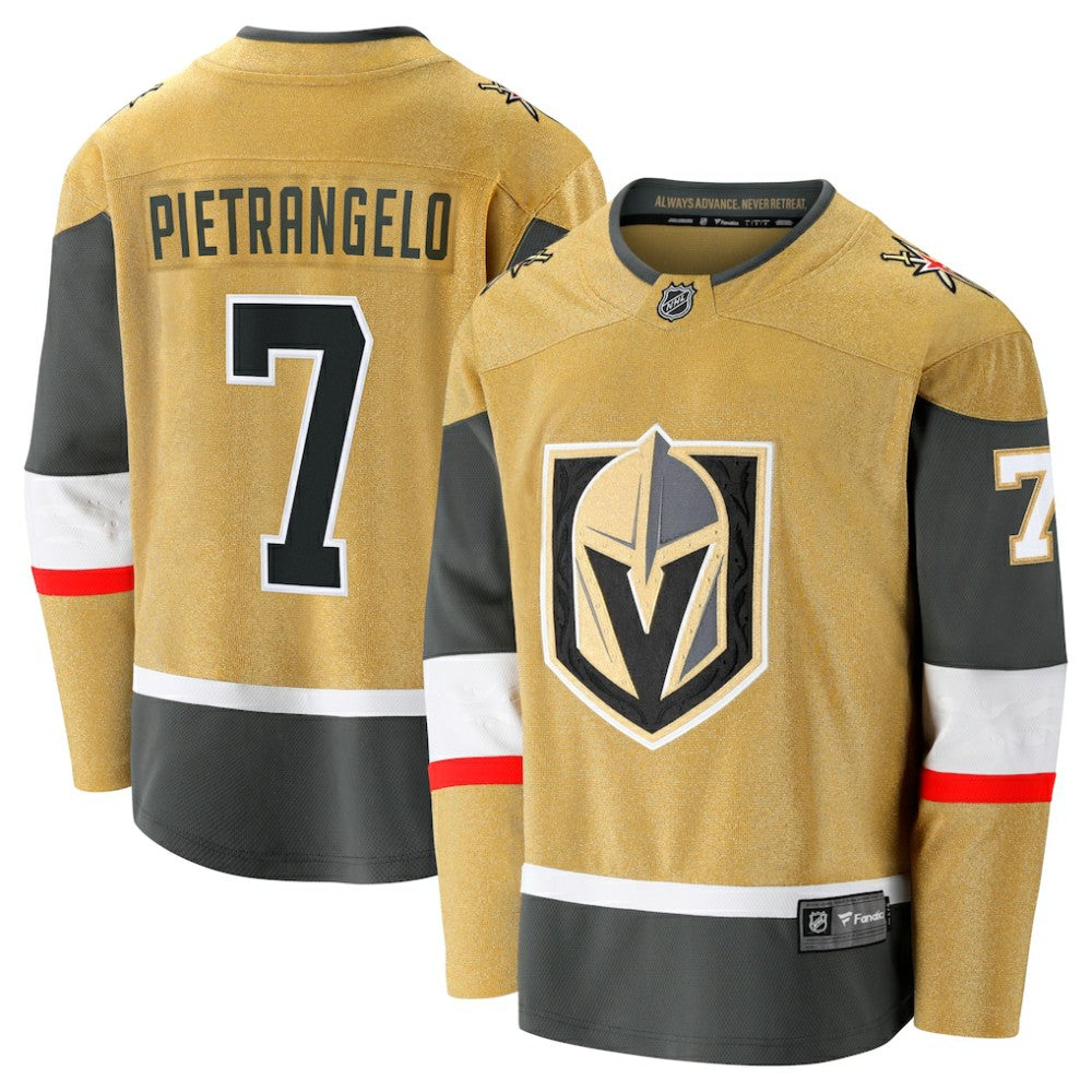 Alex Pietrangelo Vegas Golden Knights Fanatics Home Breakaway Jersey Gold