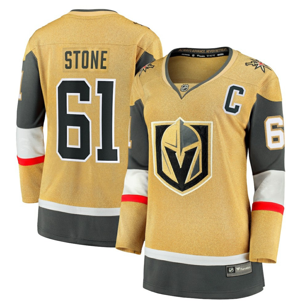 Mark Stone Vegas Golden Knights Fanatics Women's Captain Patch Home Breakaway Player Jersey Gold