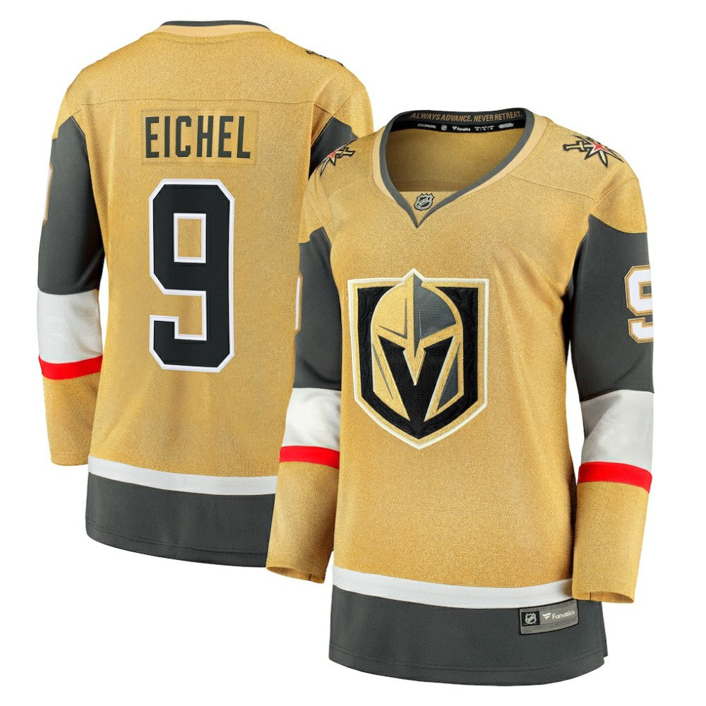 Jack Eichel Vegas Golden Knights Fanatics Women's Home Breakaway Player Jersey Gold