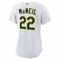 Jeff McNeil Athletics Women's Home Replica Jersey - White