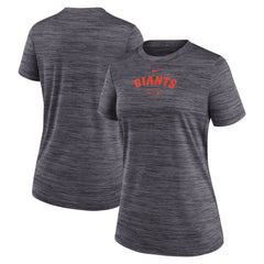 San Francisco Giants Women's Authentic Collection Velocity Performance T-Shirt Black | Nike