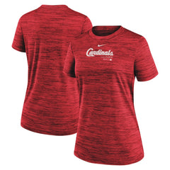St. Louis Cardinals Women's Authentic Collection Velocity Performance T-Shirt Red | Nike