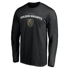 Vegas Golden Knights Team Lockup Long Sleeve T-Shirt Black