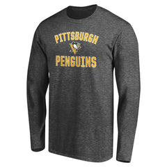 Pittsburgh Penguins Victory Arch Long Sleeve T-Shirt Charcoal
