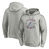 Colorado Avalanche Heritage Pullover Hoodie Heather Gray