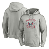 Washington Capitals Heritage Pullover Hoodie Heather Gray