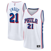 Joel Embiid Philadelphia 76ers Fast Break Replica Player Jersey - Association Edition - White