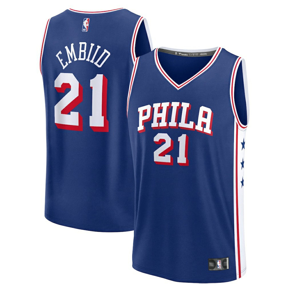 Joel Embiid Philadelphia 76ers Fast Break Replica Jersey - Icon Edition - Royal