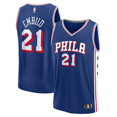 Joel Embiid Philadelphia 76ers Fast Break Replica Jersey - Icon Edition - Royal
