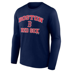 Boston Red Sox Logo Athletic Heart & Soul Long Sleeve T-Shirt Navy