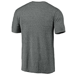 Chicago Cubs Official Logo Tri-Blend T-Shirt Heather Gray