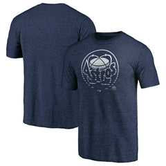 Houston Astros Cooperstown Collection Logo Tri-Blend T-Shirt Heather Navy