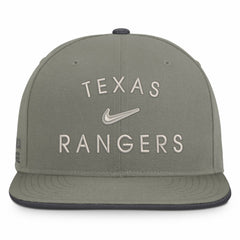 Texas Rangers Pro Dri-FIT Snapback Hat Olive | Nike