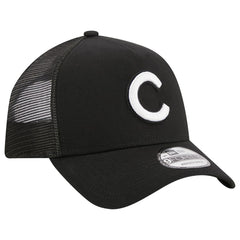 Chicago Cubs A-Frame 9FORTY Trucker Adjustable Hat Black | New Era