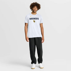 Milwaukee Brewers Bold Team Name T-Shirt White | Nike
