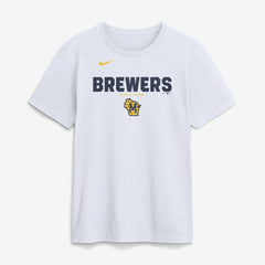 Milwaukee Brewers Bold Team Name T-Shirt White | Nike