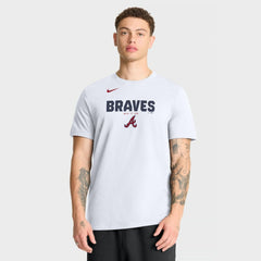 Atlanta Braves Bold Team Name T-Shirt White | Nike