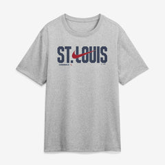 St. Louis Cardinals Swoosh Legend Dri-FIT T-Shirt Heather Gray | Nike
