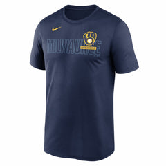 Milwaukee Brewers Knockout Team Legend Dri-FIT T-Shirt Navy | Nike