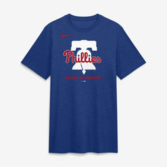 Philadelphia Phillies Tri-Blend Logo T-Shirt Royal | Nike