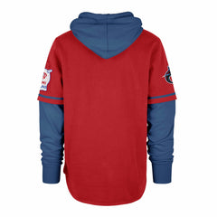 Miami Marlins City Connect Trifecta Shortstop Pullover Hoodie Red | 47 brand