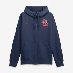 St. Louis Cardinals Primetime Lockup Full-Zip Hoodie Navy | Nike