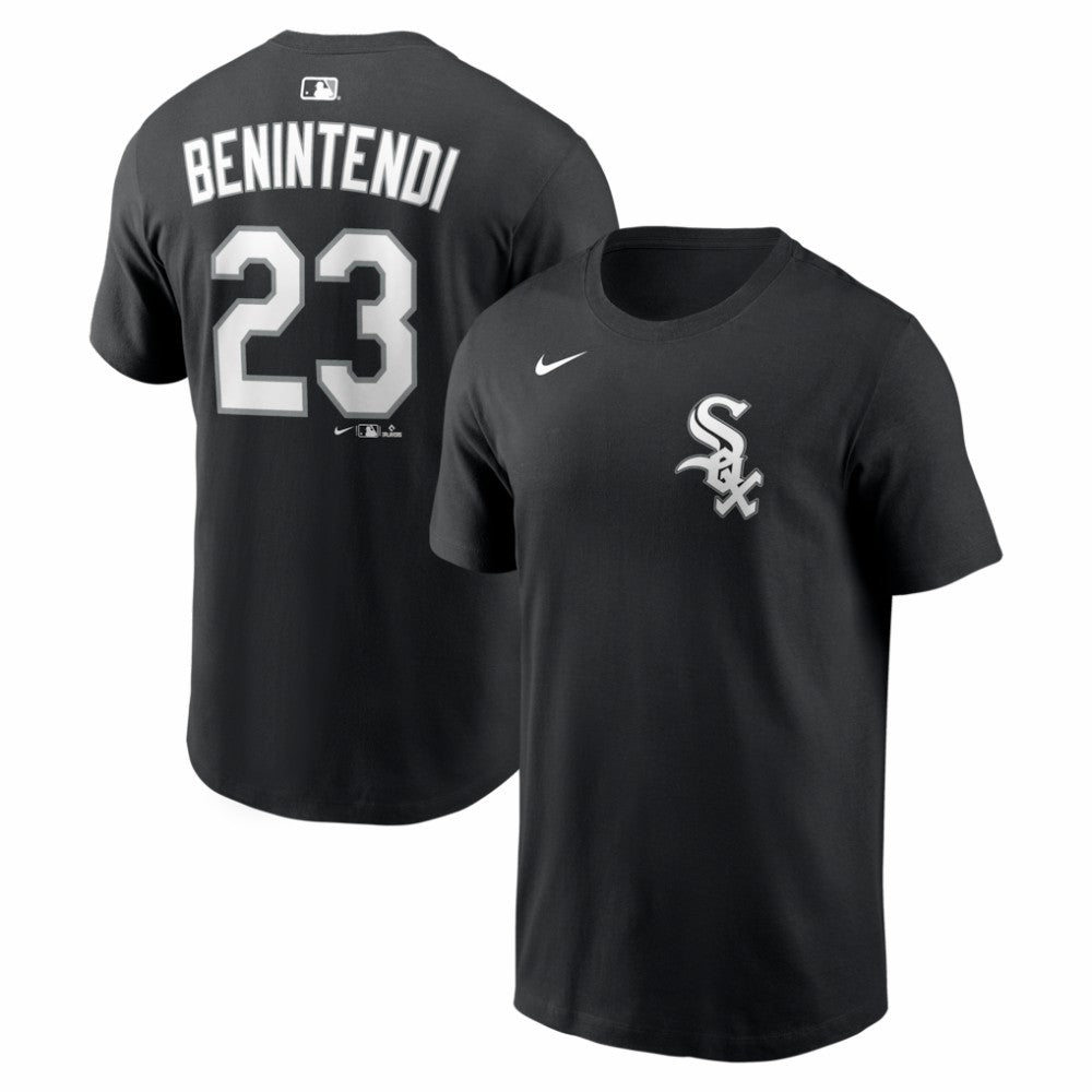 Andrew Benintendi Chicago White Sox Home Name & Number T-Shirt Black | Nike