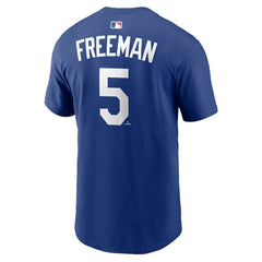Freddie Freeman Los Angeles Dodgers Home Name & Number T-Shirt Royal | Nike