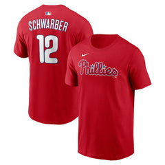 Kyle Schwarber Philadelphia Phillies Name & Number T-Shirt Red | Nike