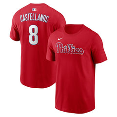 Nick Castellanos Philadelphia Phillies Name & Number T-Shirt Red | Nike