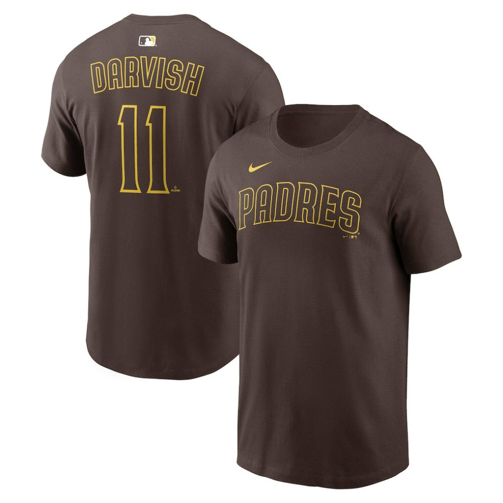 Yu Darvish San Diego Padres Name & Number T-Shirt Brown | Nike