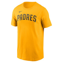 Fernando Tatis Jr. San Diego Padres Name & Number T-Shirt Gold | Nike